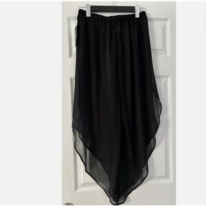 Kathy Ireland Black Swim Cover-Up Pants